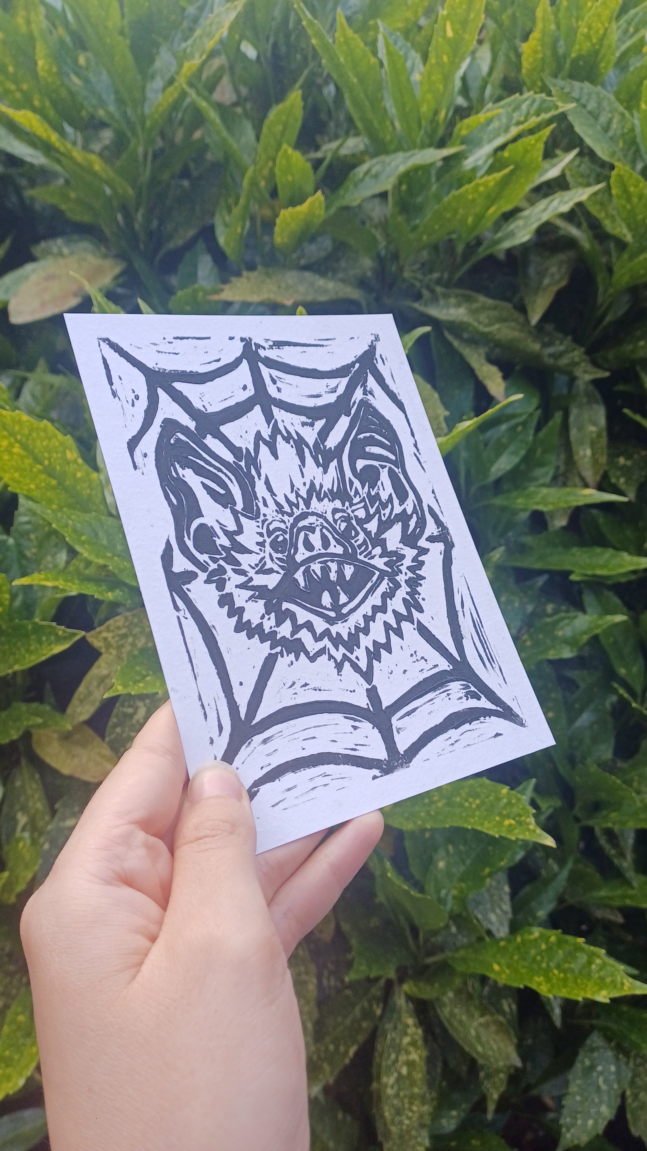 Bat Lino Print