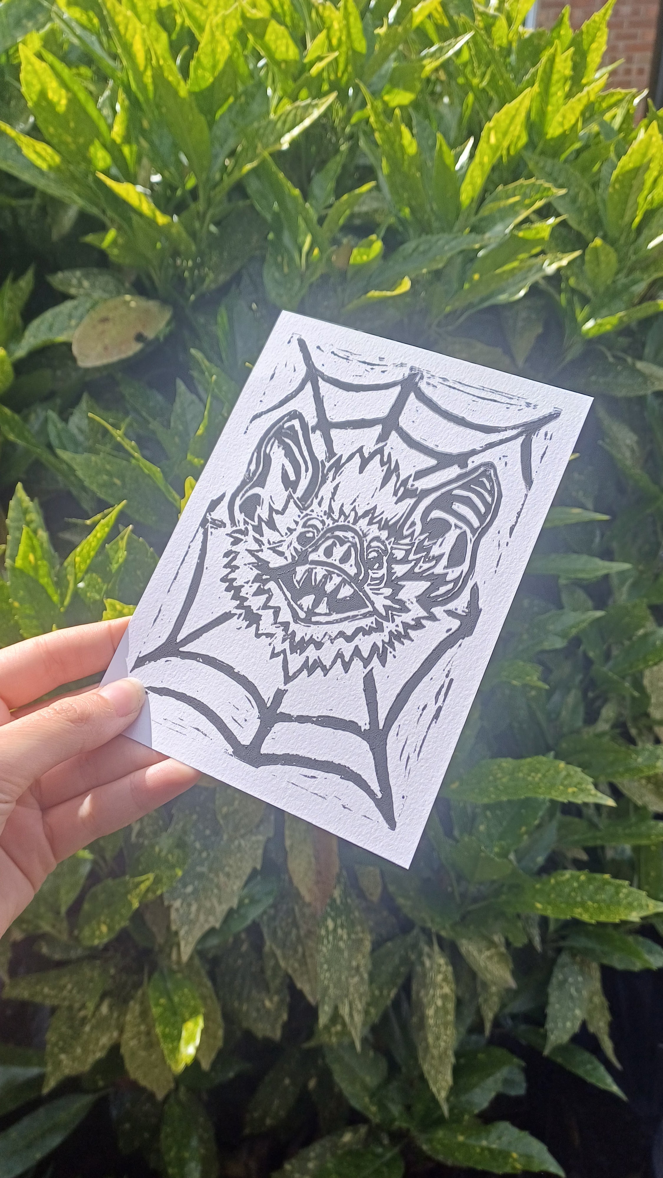 Bat Lino Print