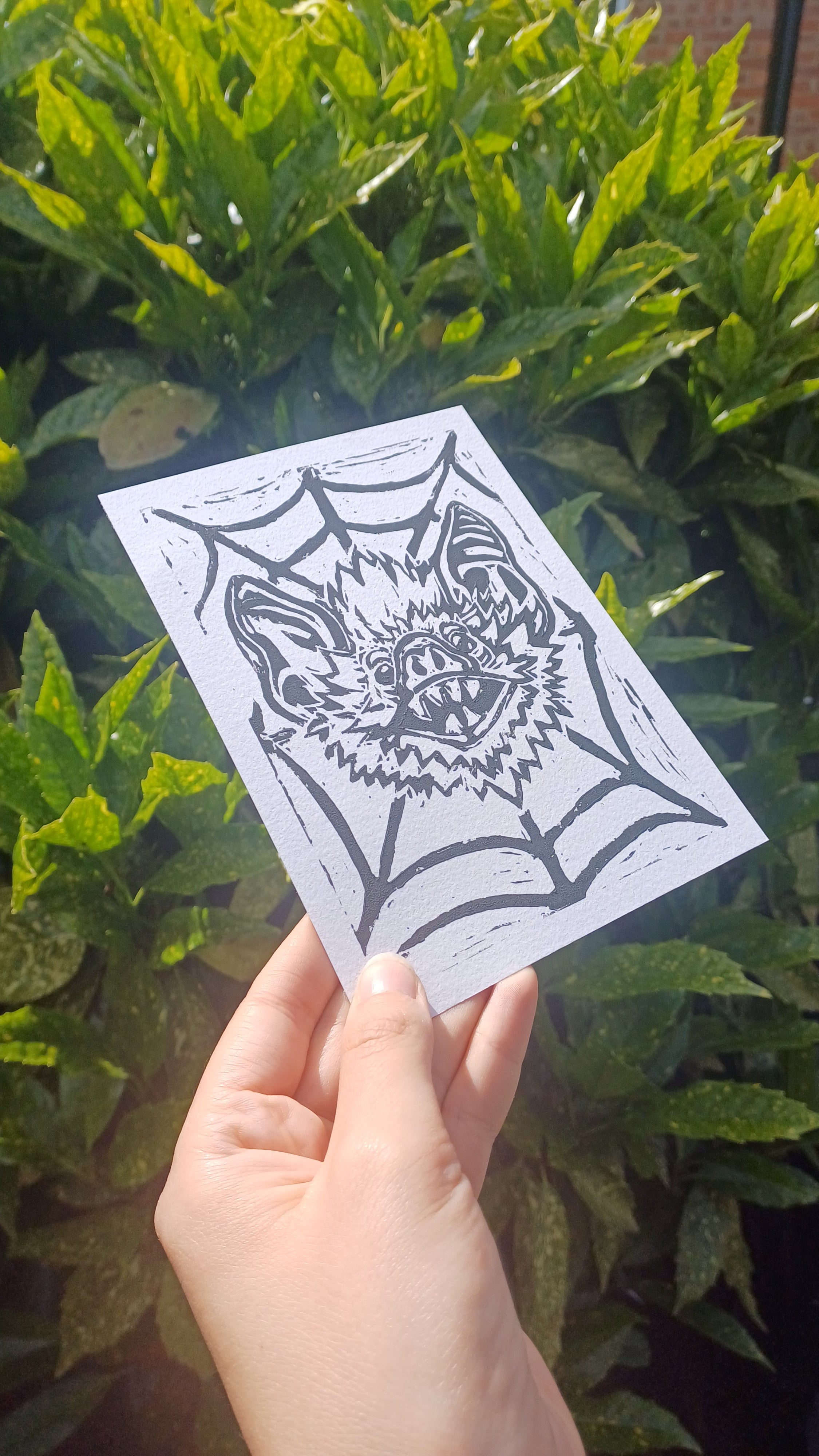 Bat Lino Print