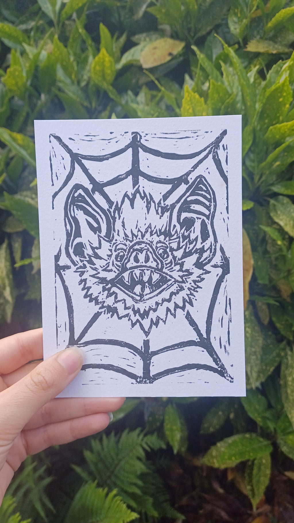 Bat Lino Print