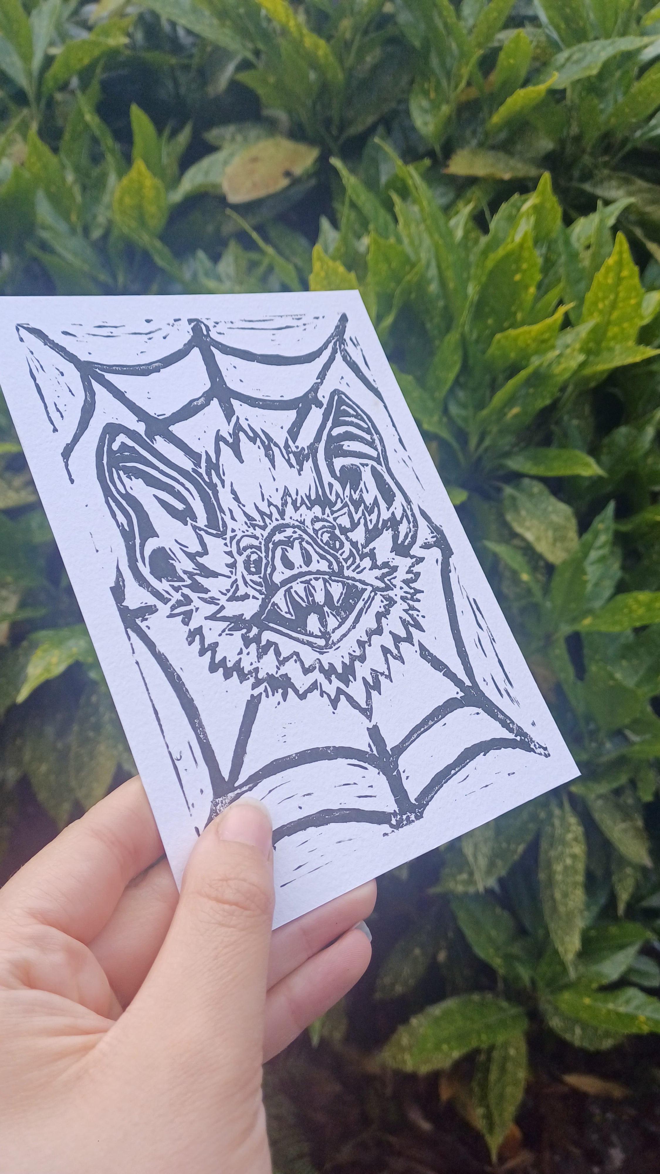 Bat Lino Print