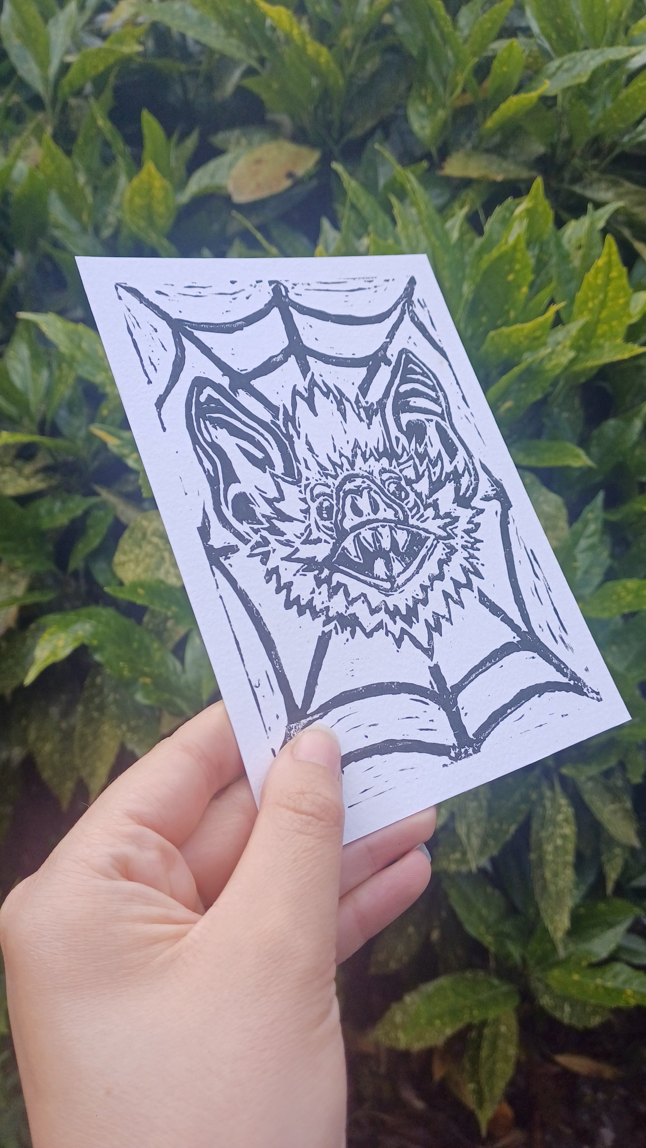 Bat Lino Print
