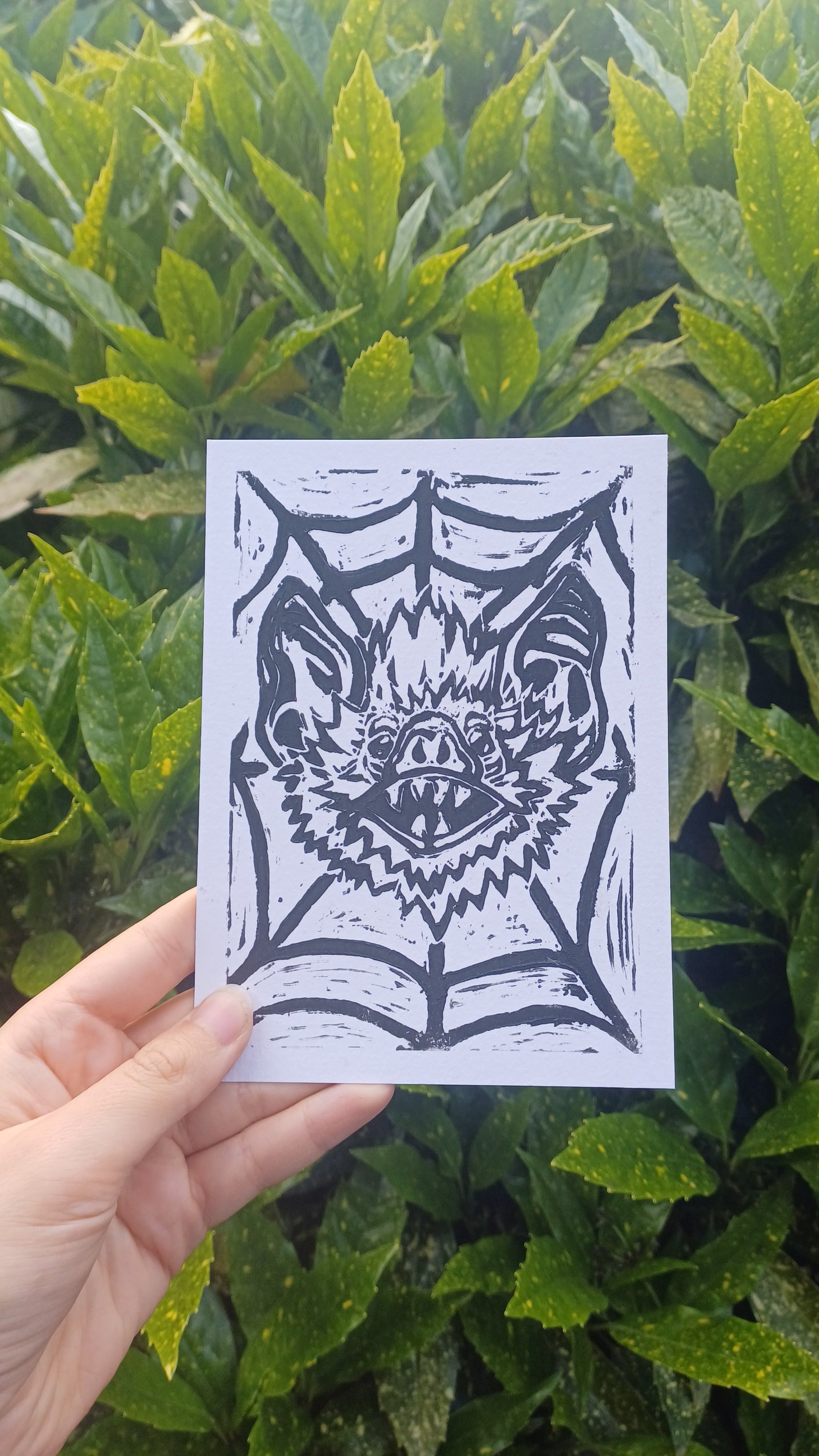 Bat Lino Print