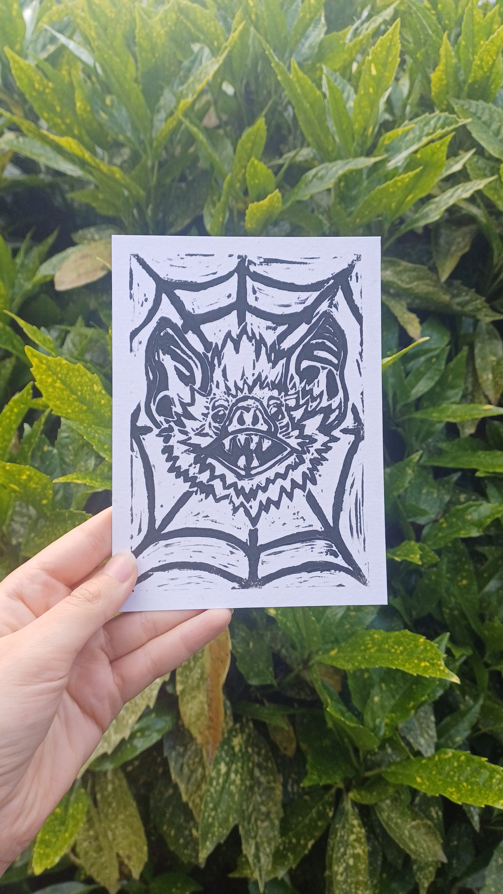 Bat Lino Print